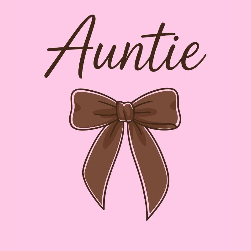 Auntie Bow - Braune Script Schleife