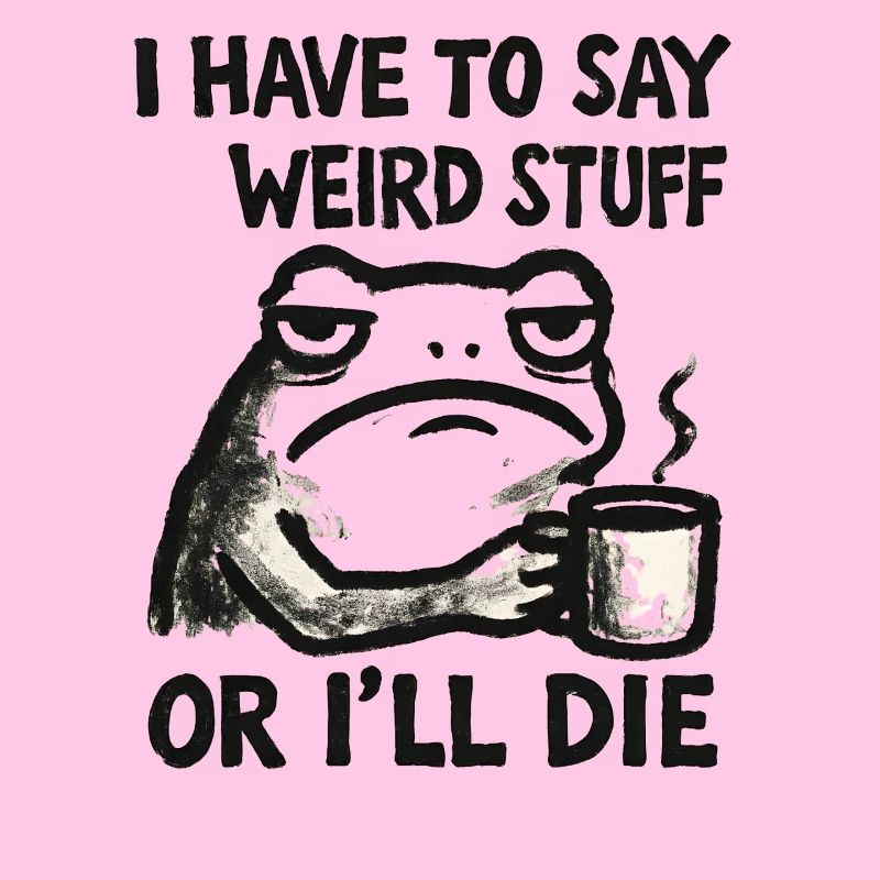 Frog Saying Meme Humor Funny Gift Idea