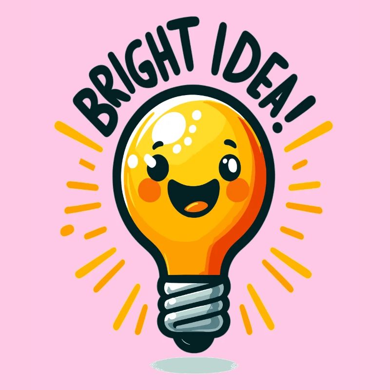 Cheerful Light Bulb Idea