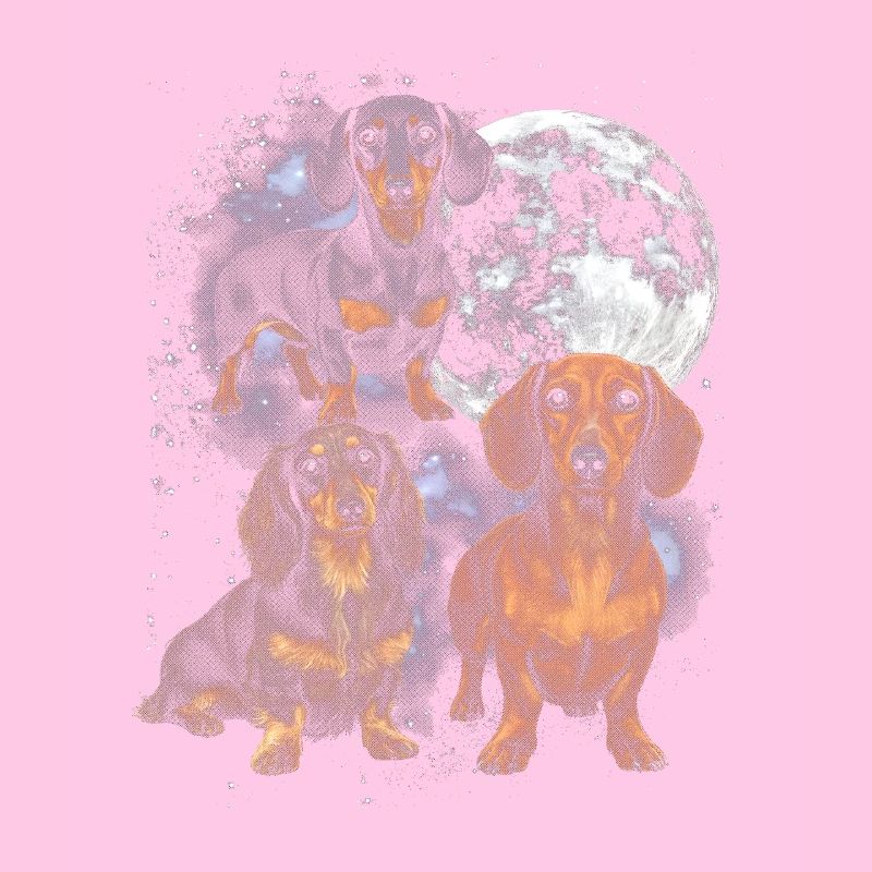 Teckel dans la lune spatiale