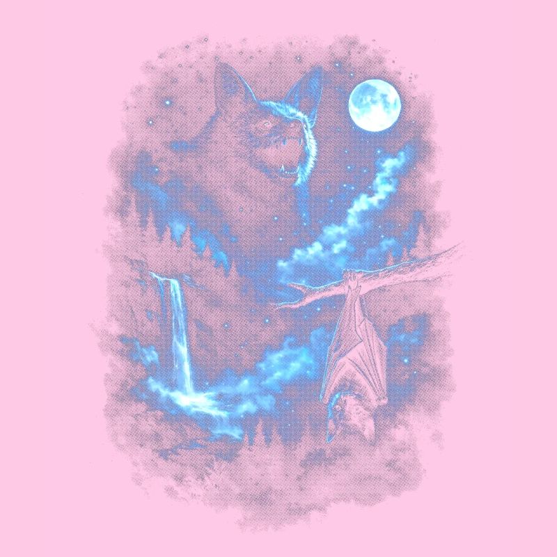 Blauer Nachtwolf Mondlicht