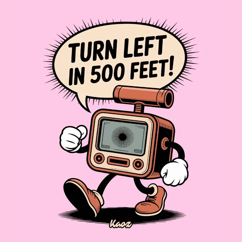 Dispositif de navigation avec indicateur de virage