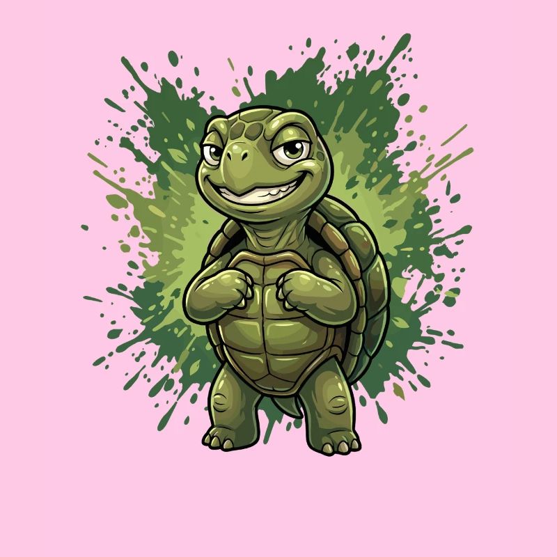 Mutiger Schildkrötenheld