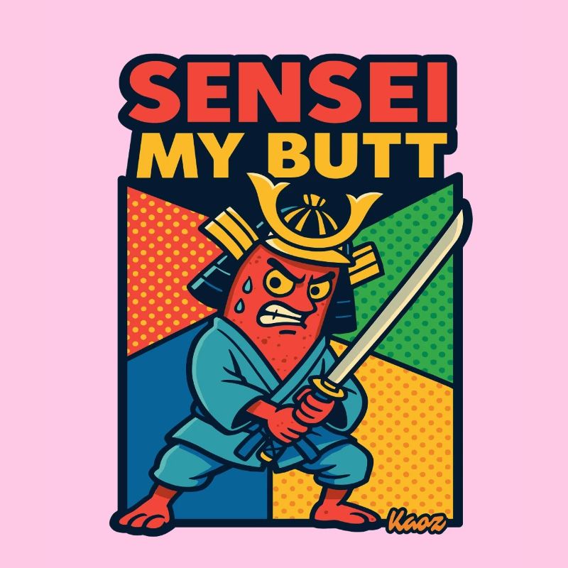 Sensei My Butt Samurai Cartoon