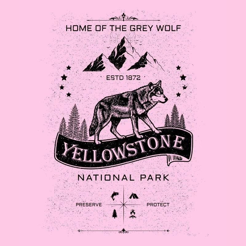 Domicile du parc national de Yellowstone de Grey Wolf