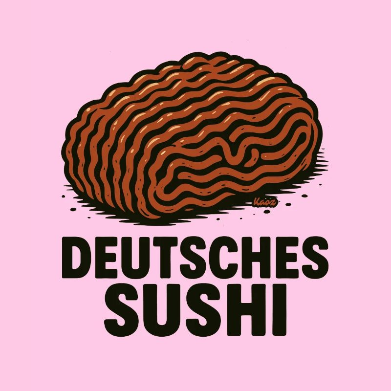 Deutsches Sushi  Hackfleisch Mett 