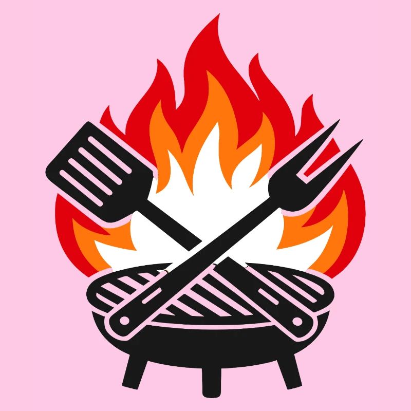 Flammen-Grill-Sommerabend