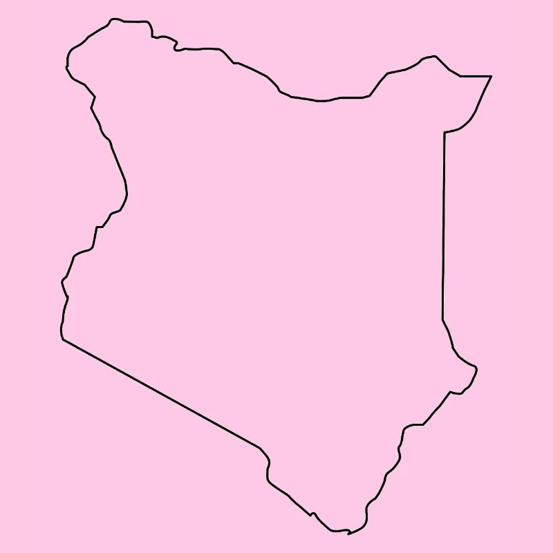 Plan de la carte du Kenya