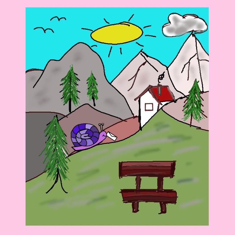 Alps Snails Post Letter Mountains Alm Postman