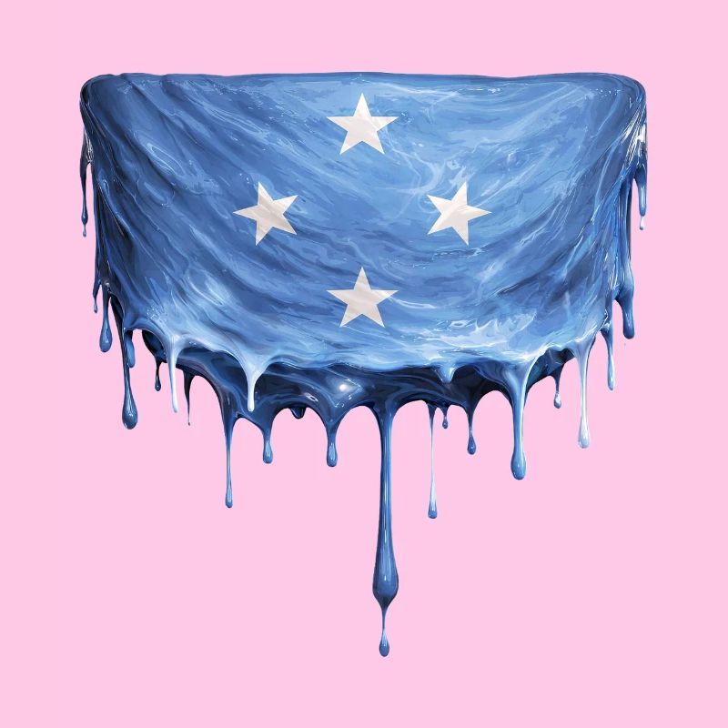 Micronesia tropfende Flagge