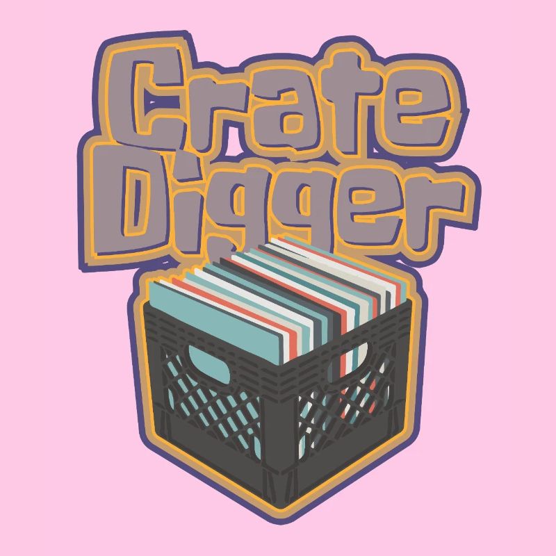 Collectionneur de disques vinyles Crate Digger