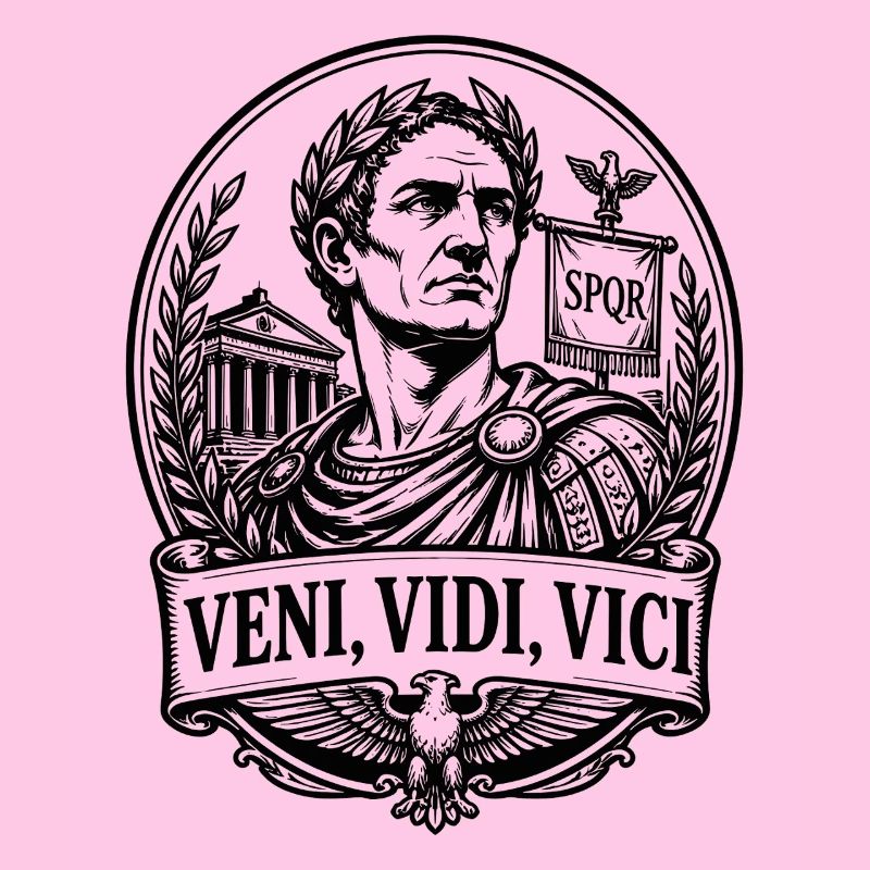 Caesar Veni Vidi Vici Rom Imperator Retro