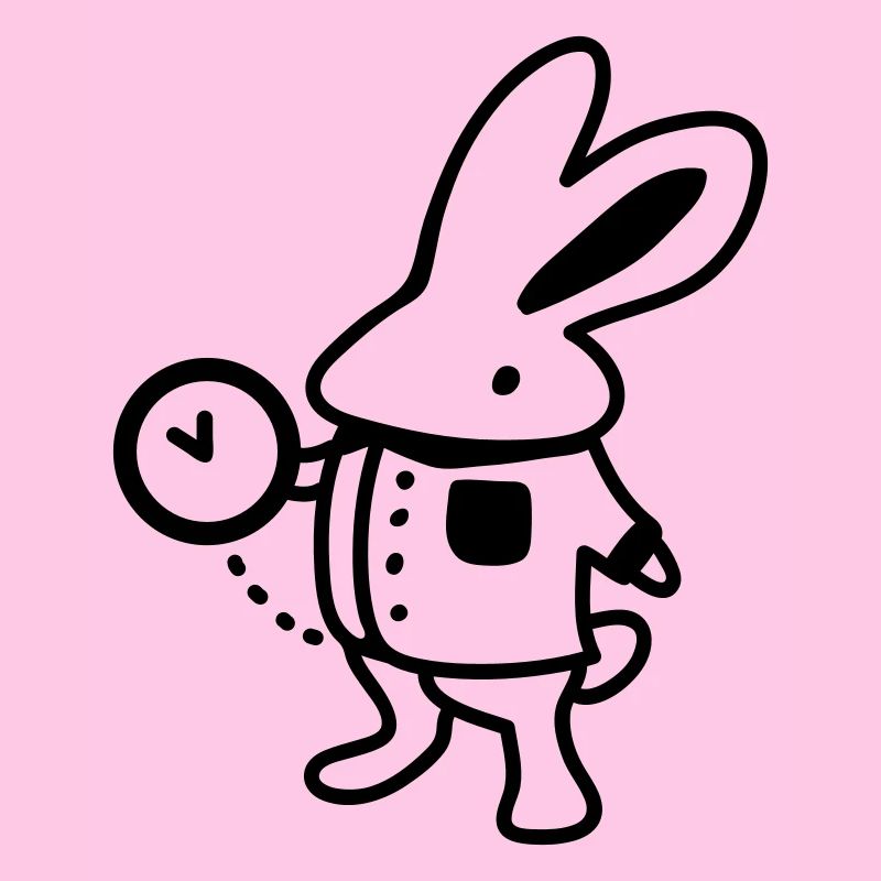 Lapin + Horloge - Line