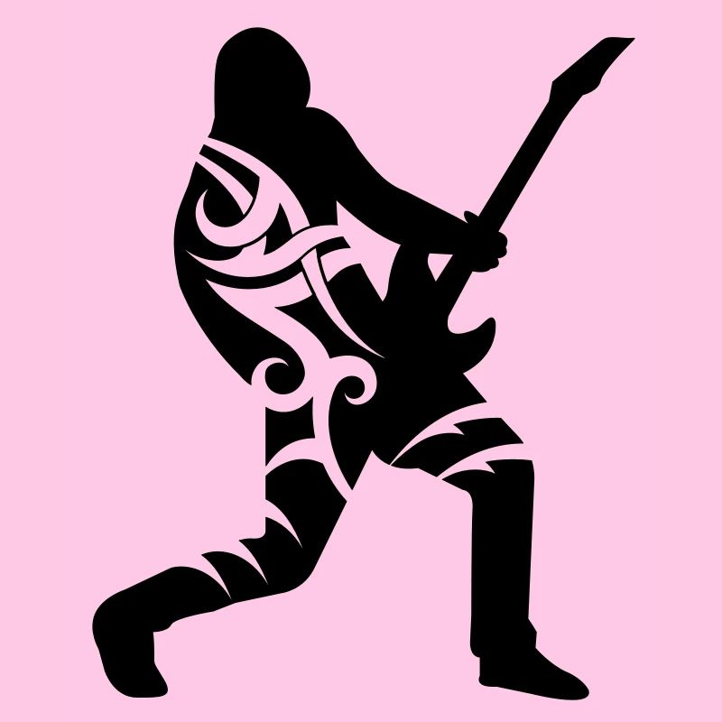 Guitar player tribal