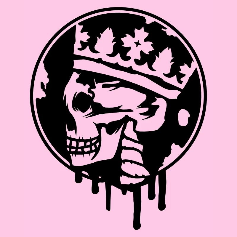 Totenschädel mit Krone Graffiti