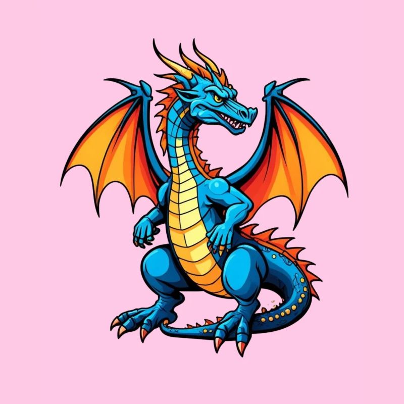 Blauer Dragon