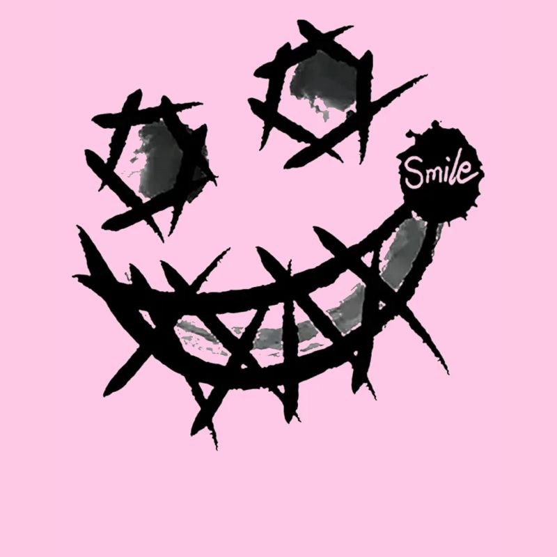 Sarcastic Laughter With Black Spray