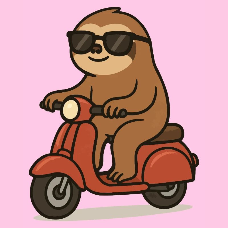 faultier comic moped