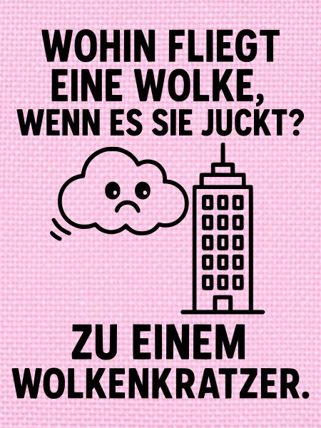 wolke kratzen kinderwitz