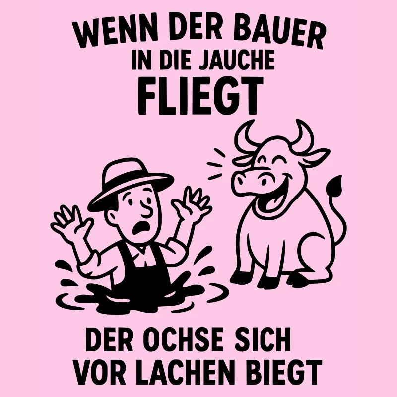 bauer jauche spruch witz ochse