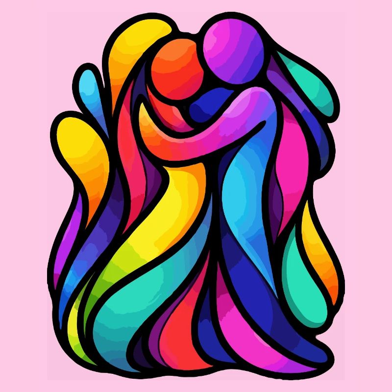 Colorful Dancing Figures