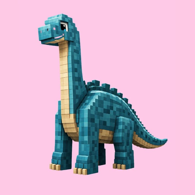 Pixel Brontosaurus