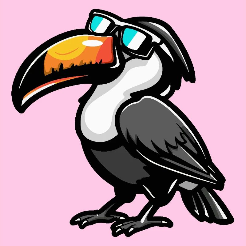 Toucan Bird Cool Comic