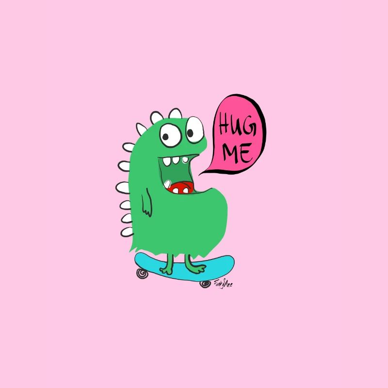 monstre de planche à roulettes