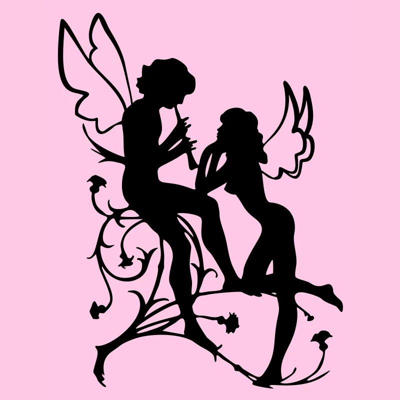 Engel, Fee, Elfe, Scherenschnitt Liebe Schutzengel