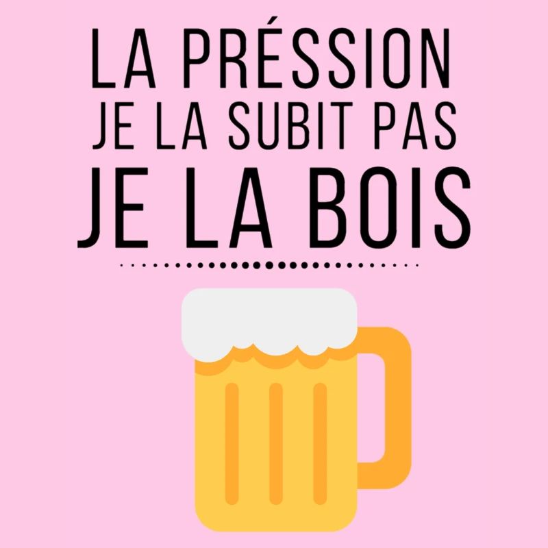 La pression je la subis pas je la bois