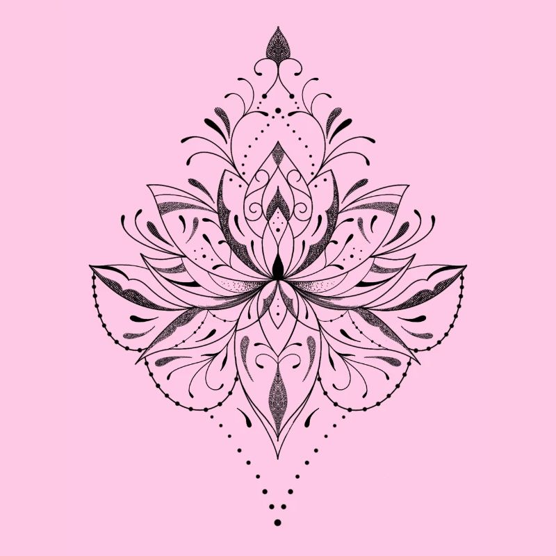 Dekorative Lotusblume orientalische Mandala-Perlen
