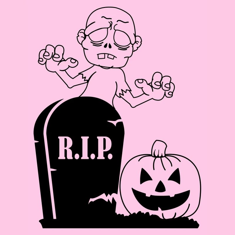 rip pumpkin zombie