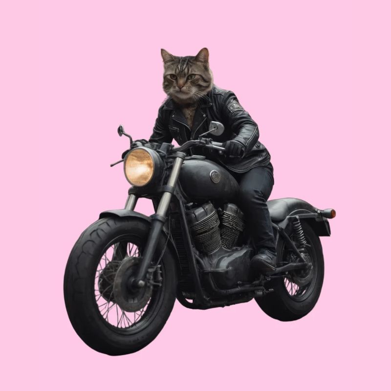 Biker Katze