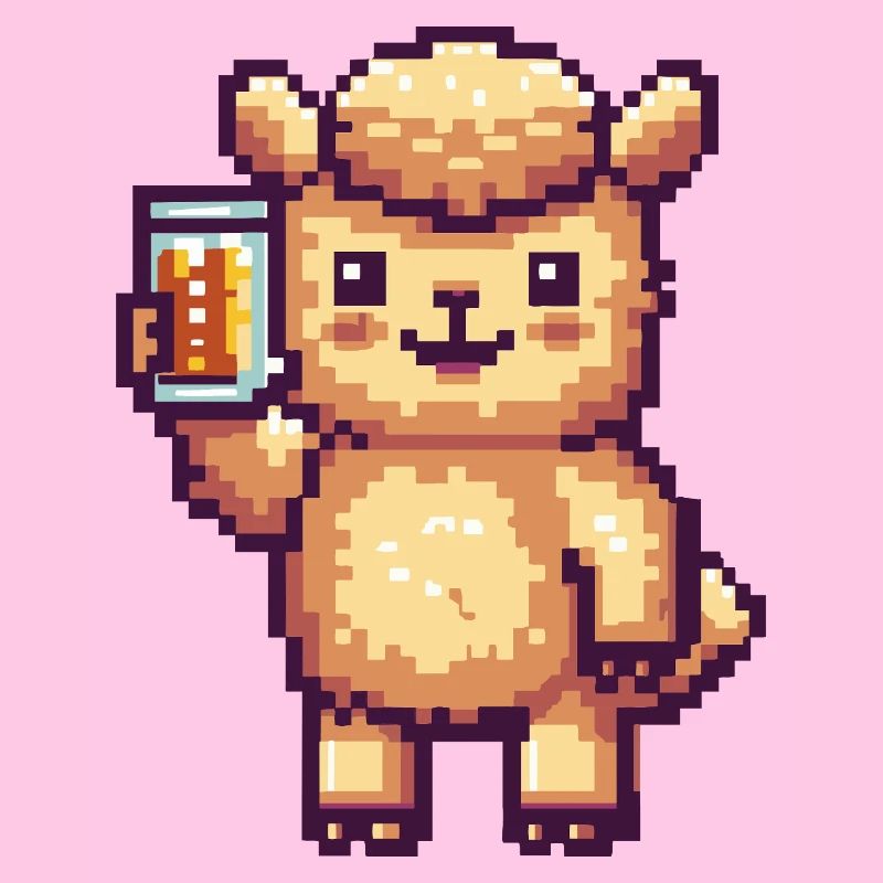 Alpaka Llama Pixel Bier