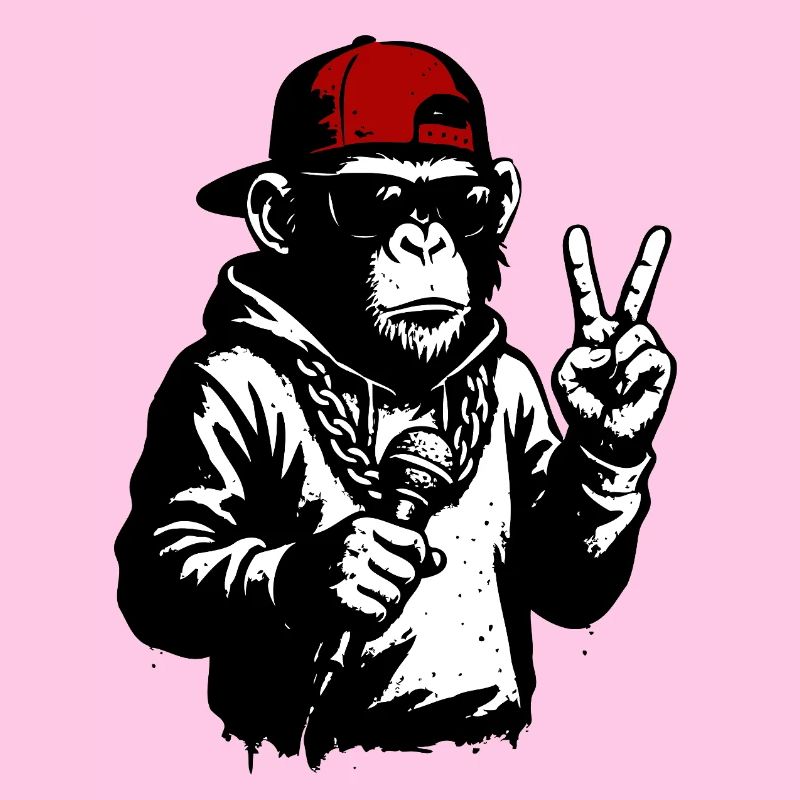 Cooler Affe