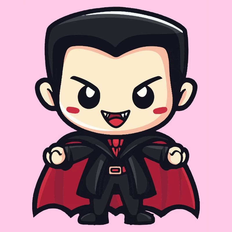 Vampir Halloween Niedlich Comic