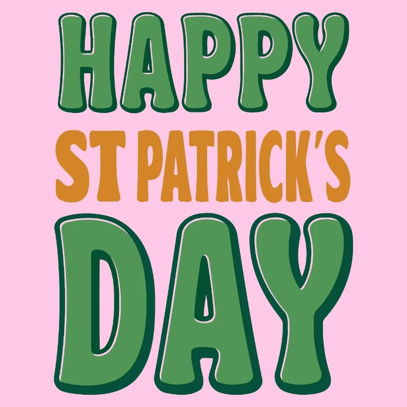 Joyeux Saint-Patrick Vert Orange