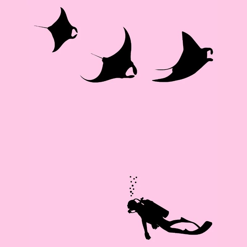 mantas_taucher