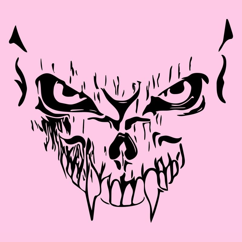 Creepy vector grimace