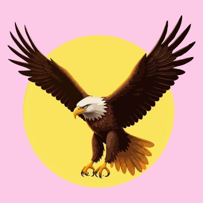 Aigle devant le soleil