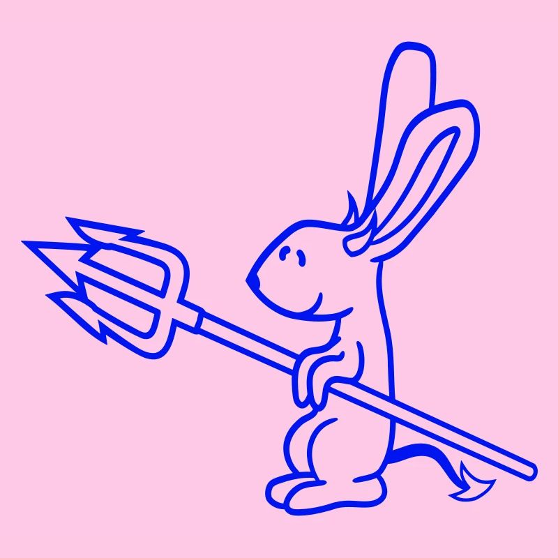 Bunny Devil Démon Mal Satan Enfer Trident Costume