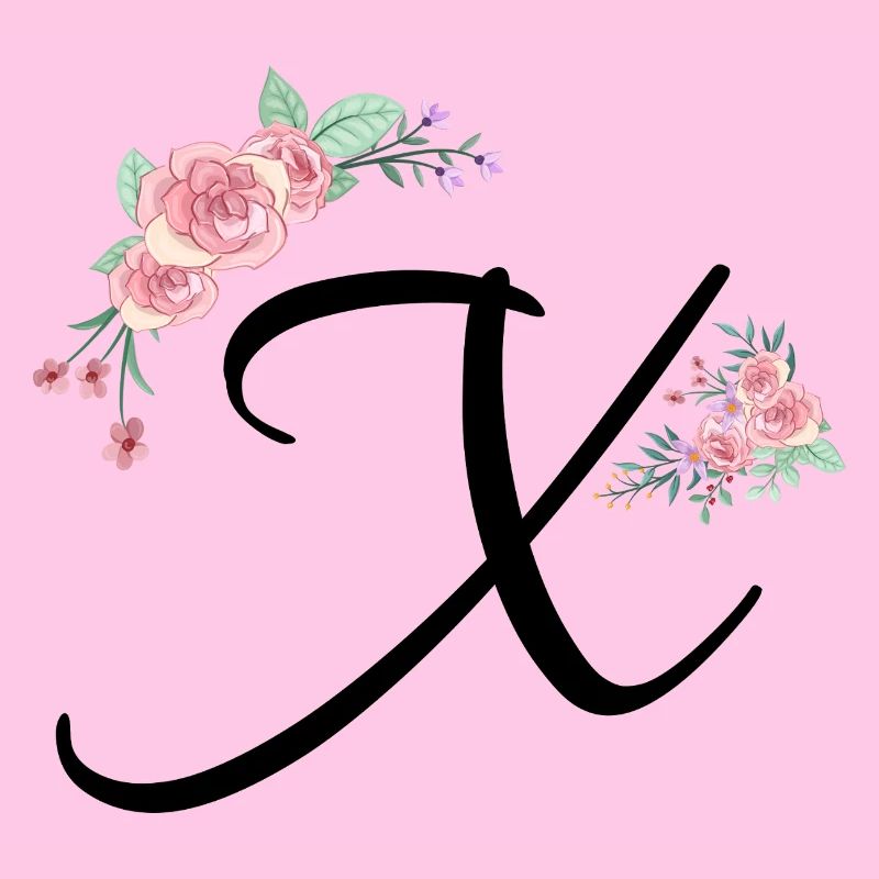 Lettre x fleurs
