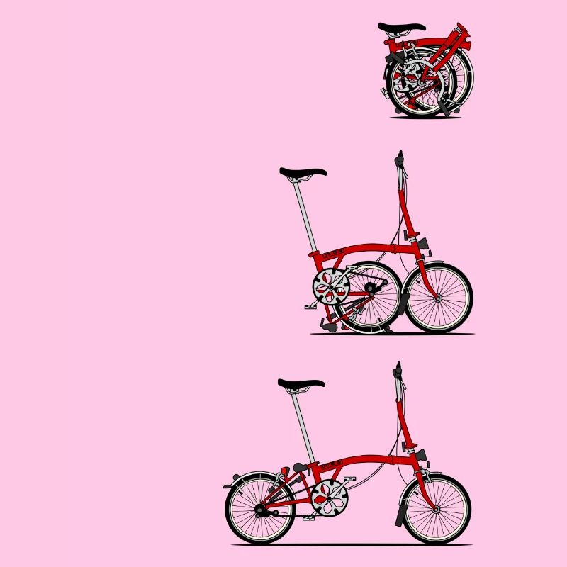 J'aime mon pliant Brompton vélo