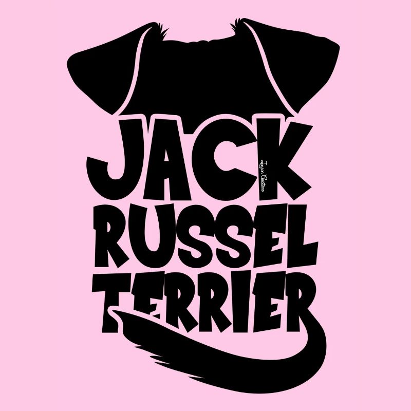 Jack Russel Terrier Silhouette - Schwarz