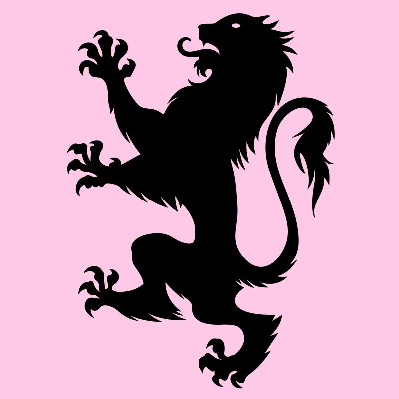 Noir lion de