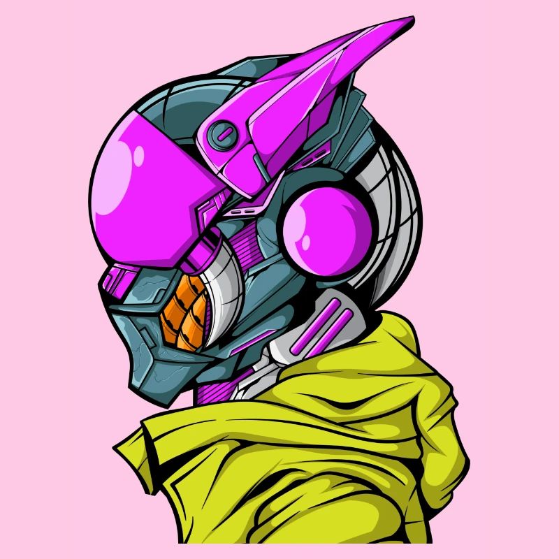 Cyberpunk Cyborg Robot