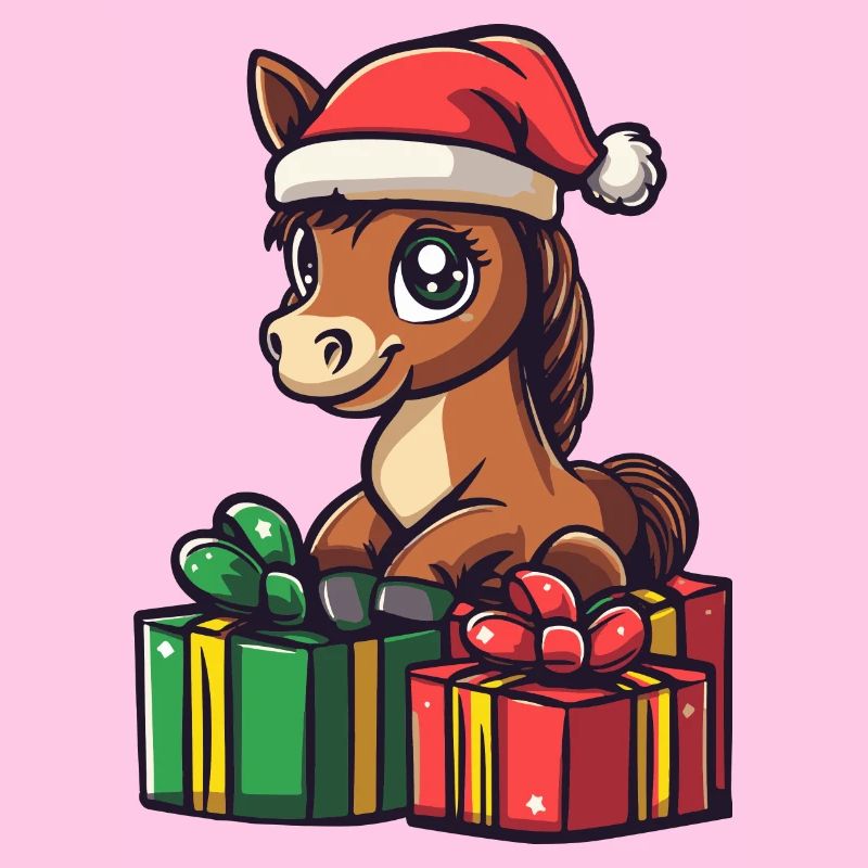 Pferd Weihnachten Comic Geschenke