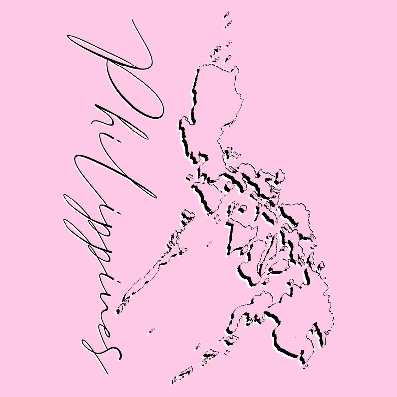 Philippines map as outline EN