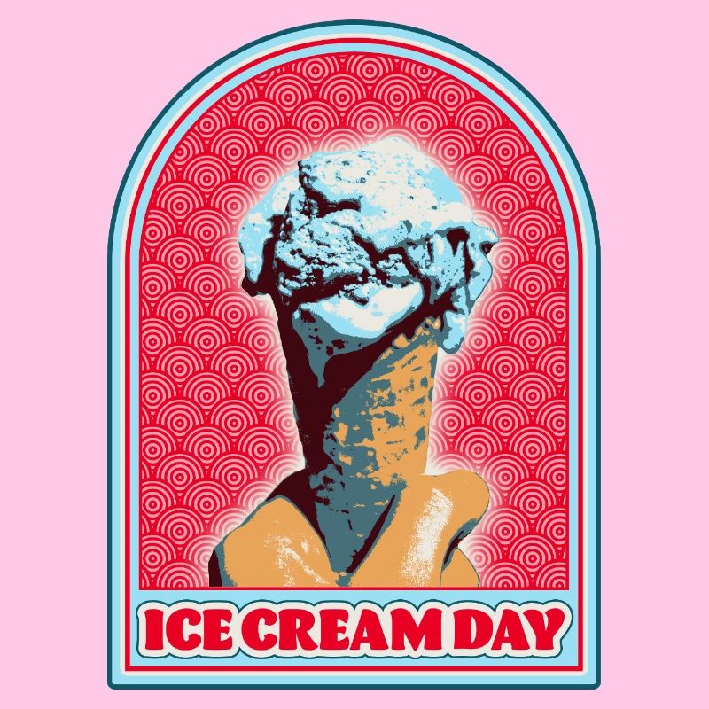 Eiscreme Motiv Pop Art Style