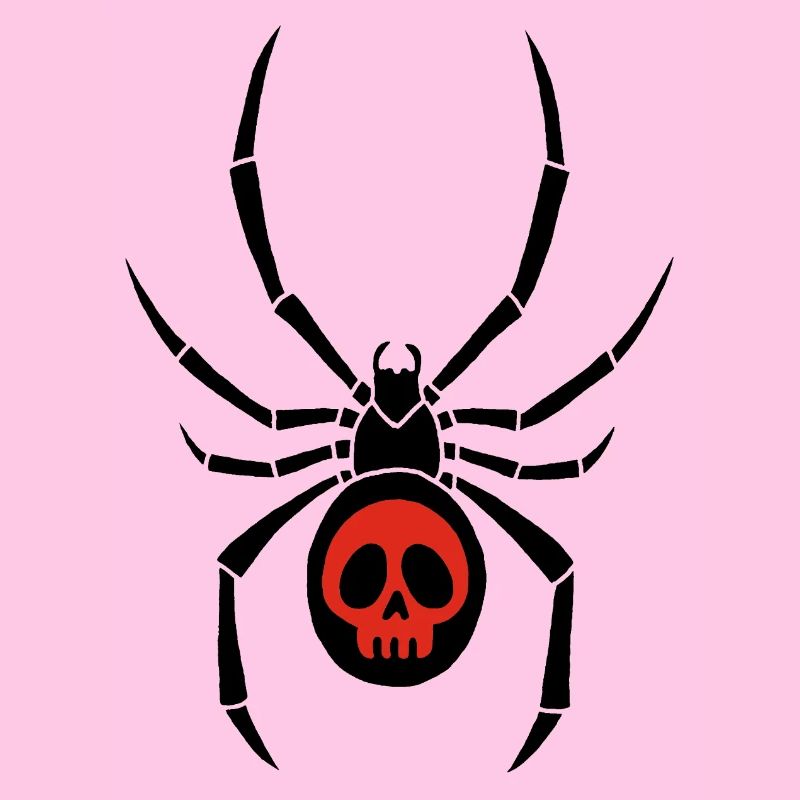 Black widow and red skull